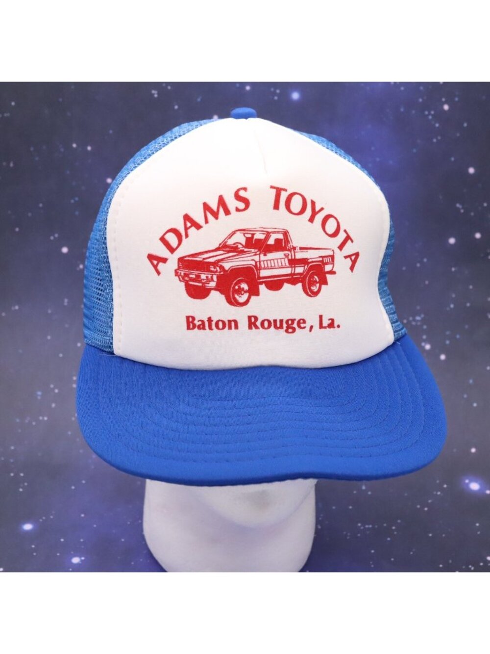 1980's‎ Vintage Toyota Pickup Truck Hat Cap - Adams Toyota Baton Rouge - CLEAN